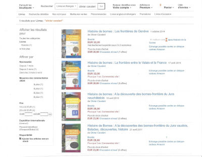 Meilleure vente Amazon, Histoire de la Suisse