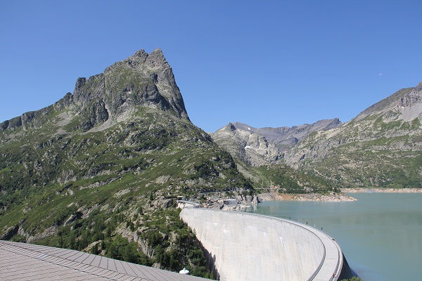 Stausee Emosson Grenze Schweiz Frankreich