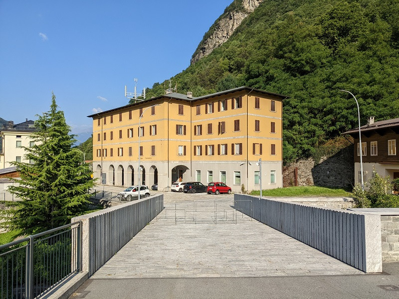 Grenzbrücke Castasegna Graubünden Italien