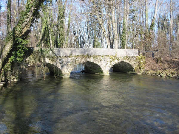 Brücke Grilly Grenze Waadt Frankreich